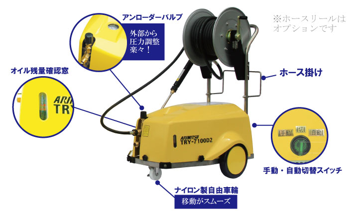 有光工業 コンパクトセット動噴 ベルトタイプ CSR-641D2